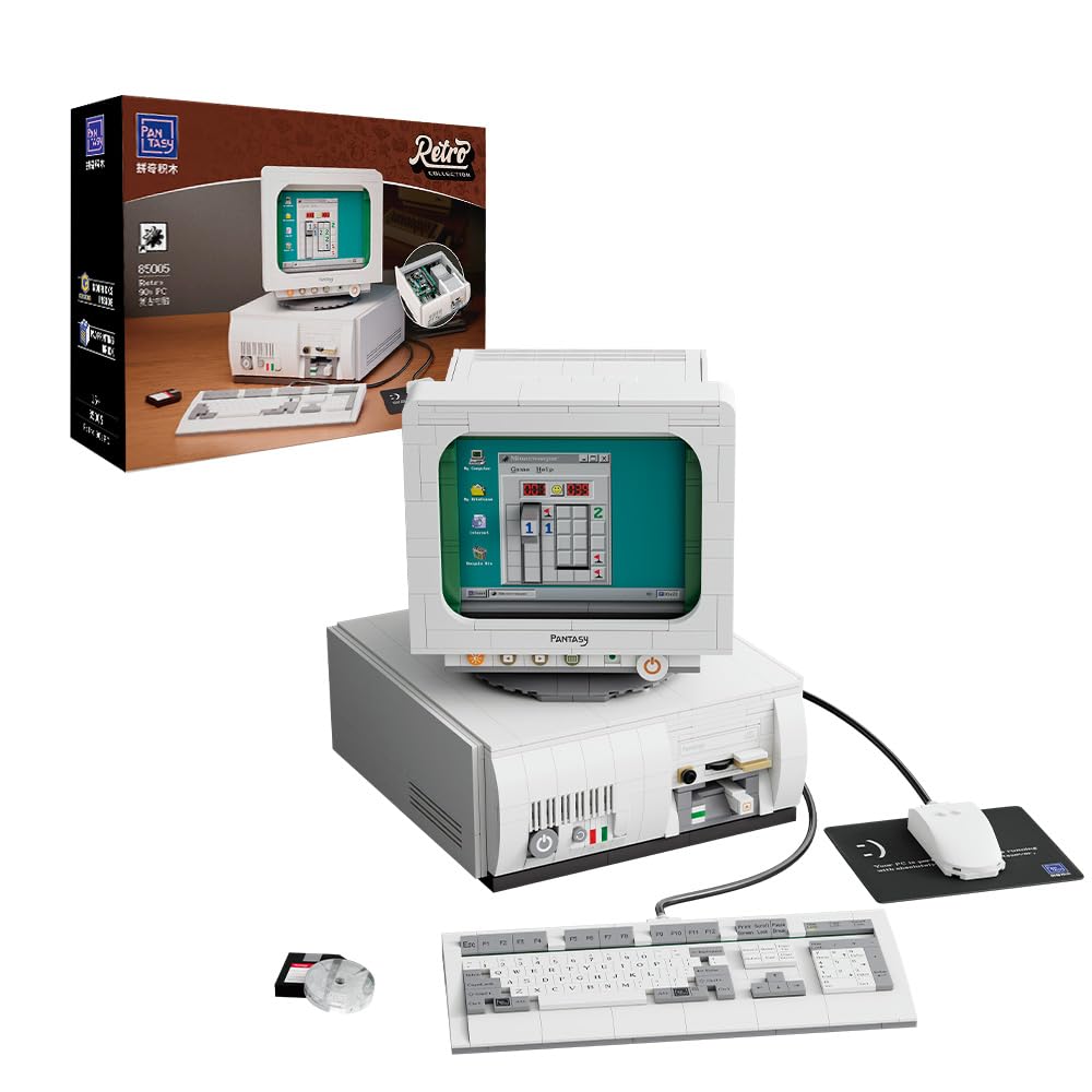 BRICKKK Retro Computer Building Set for Adults — Collectible Display Kit