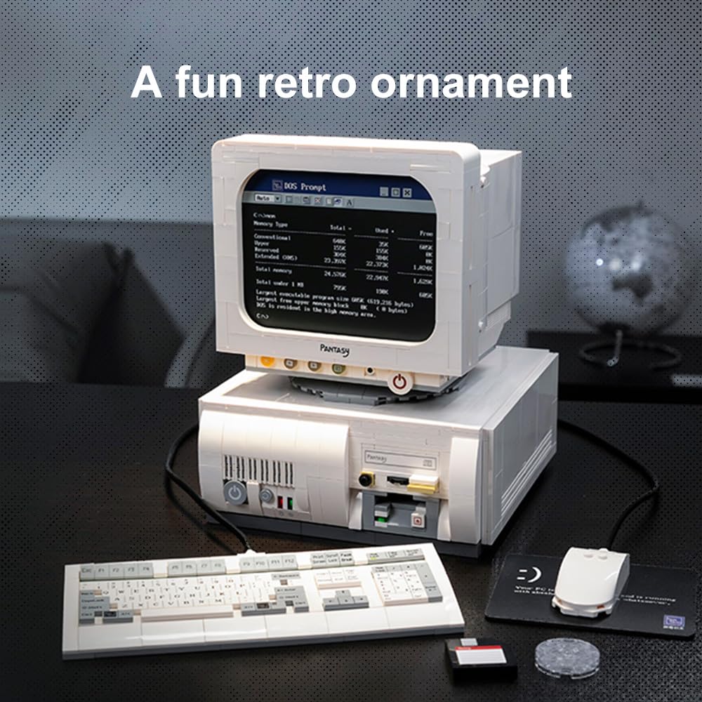 BRICKKK Retro Computer Building Set for Adults — Collectible Display Kit