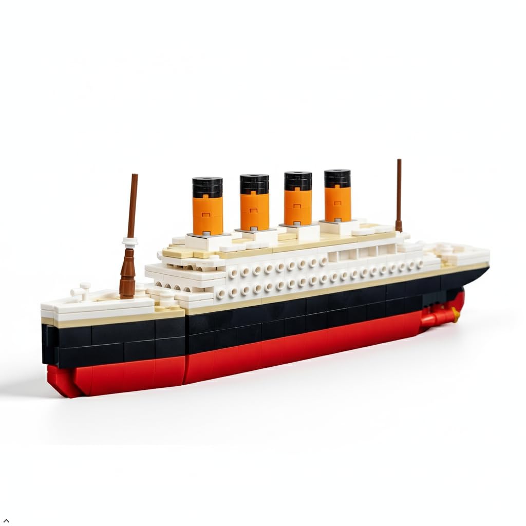 Brick Loot Titanic Building Set – 390-Piece Lego-Compatible Ship Kit for Adults & Kids