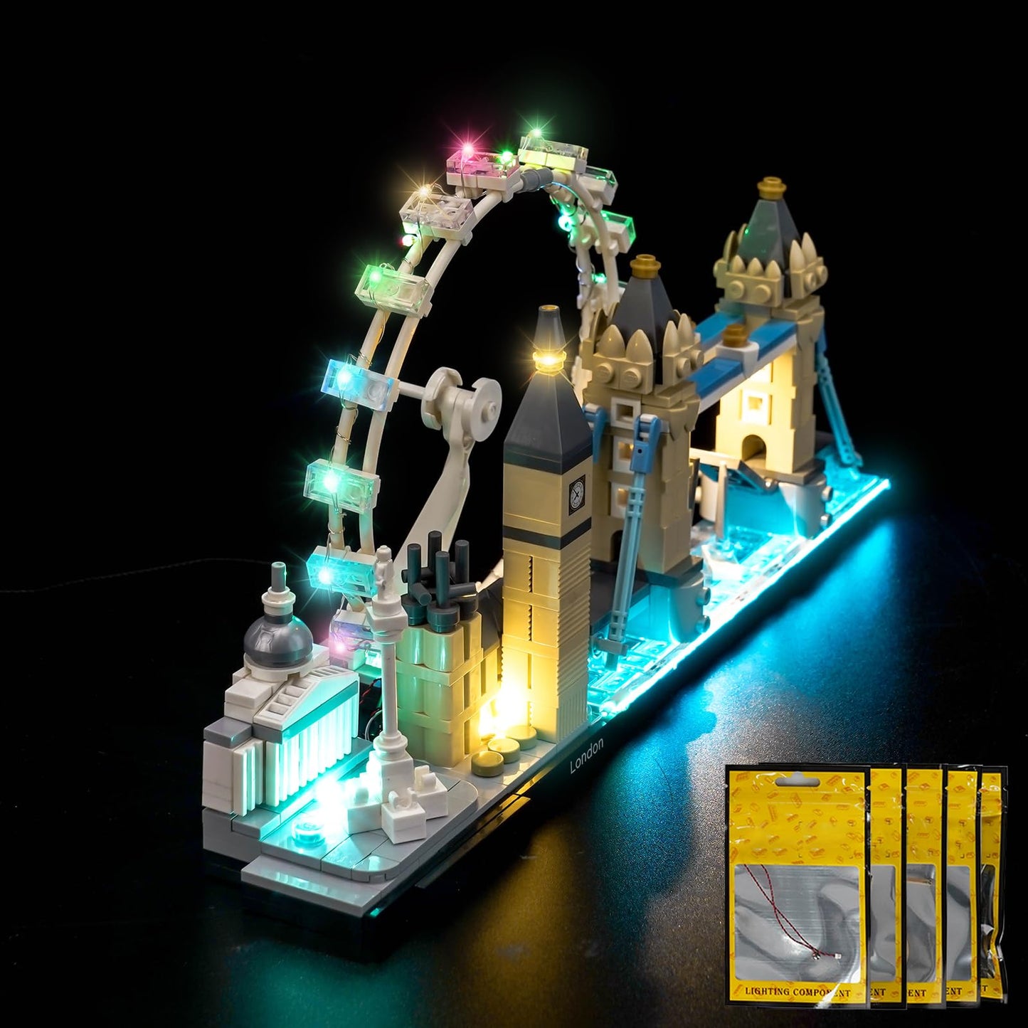 Brickshining LED Lighting for Lego Architecture London Skyline 21034 | Lights Kit (Model Not Included)
