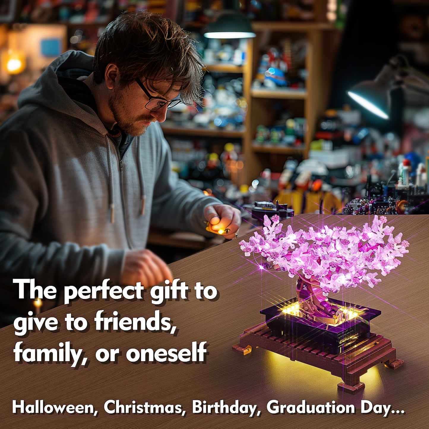 Brickshining LED Lighting Kit for LEGO Bonsai Tree 10281 | Custom Light