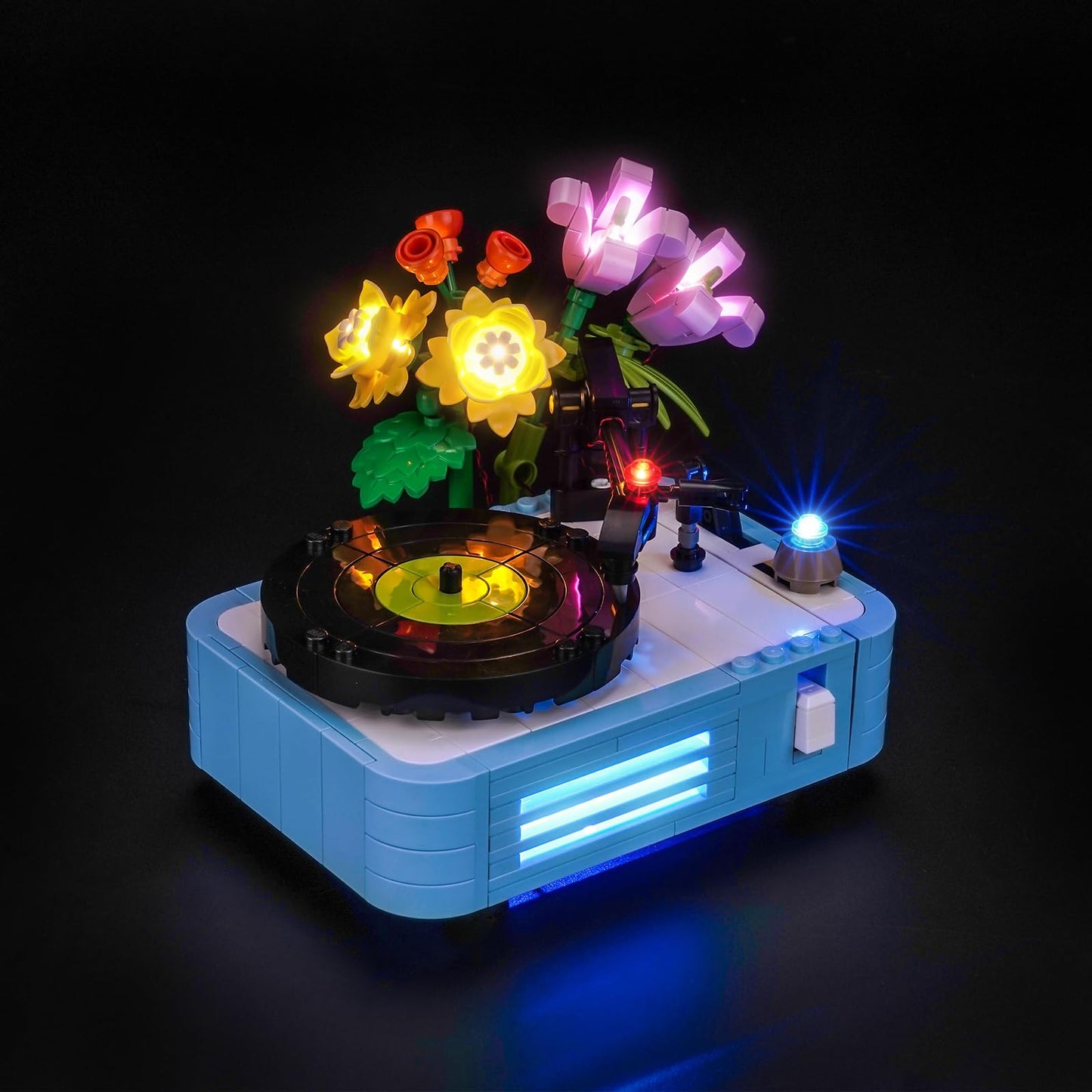 Brickshining LED Lighting Kit for LEGO 31172 Record Player with Flowers – Light Up Your Display