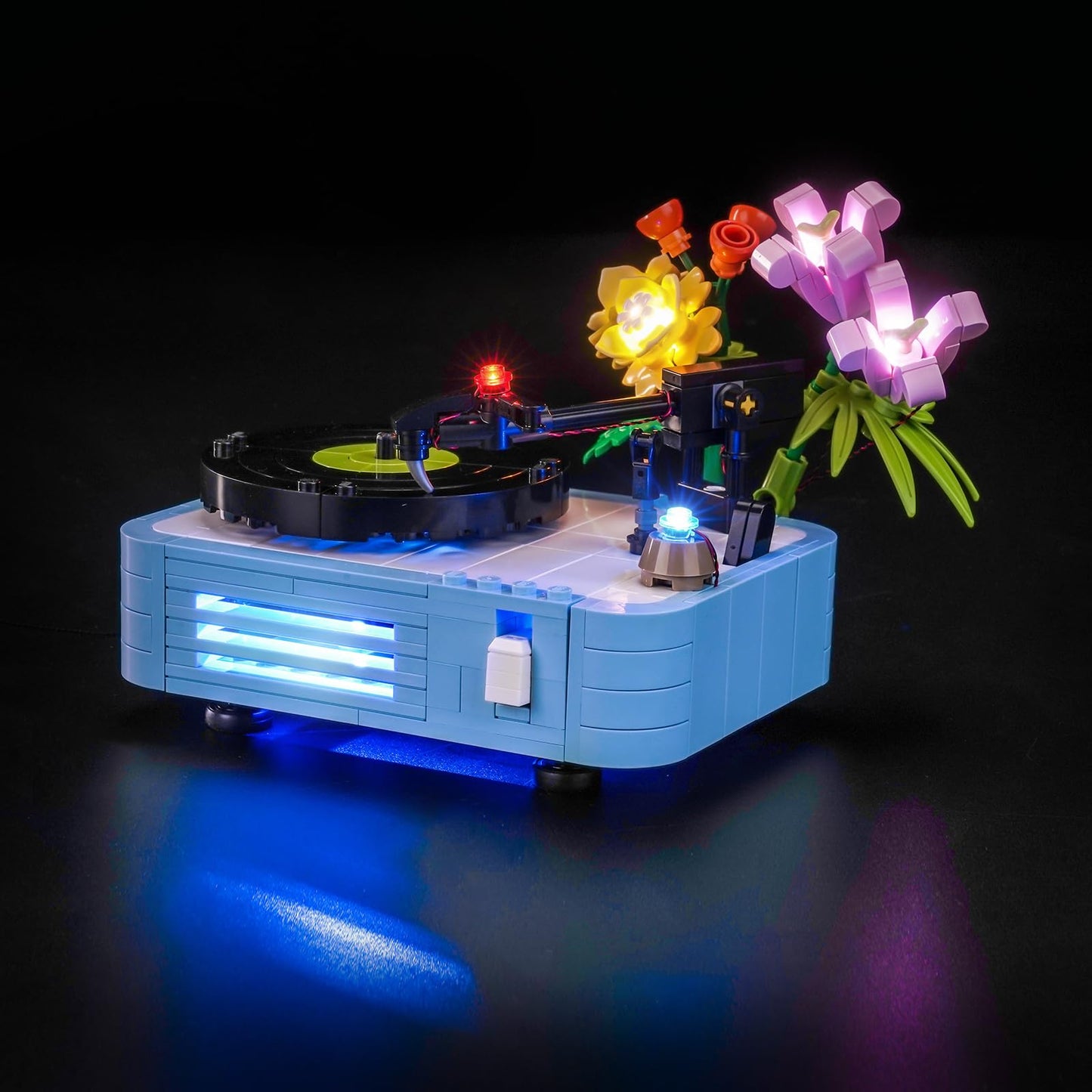 Brickshining LED Lighting Kit for LEGO 31172 Record Player with Flowers – Light Up Your Display