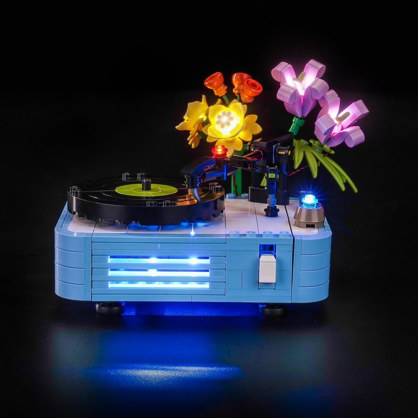 Brickshining LED Lighting Kit for LEGO 31172 Record Player with Flowers – Light Up Your Display