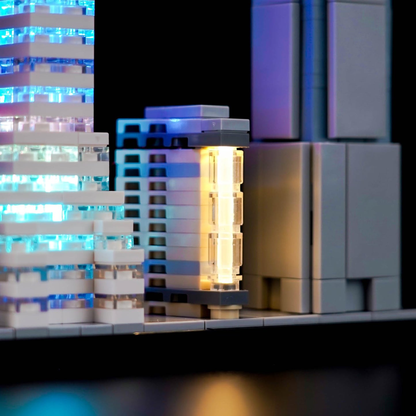 Brickshining LED Lighting Kit for LEGO Architecture NYC Skyline 21028 | Lights Only