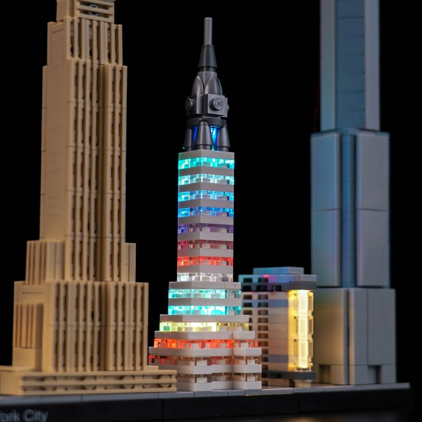 Brickshining LED Lighting Kit for LEGO Architecture NYC Skyline 21028 | Lights Only