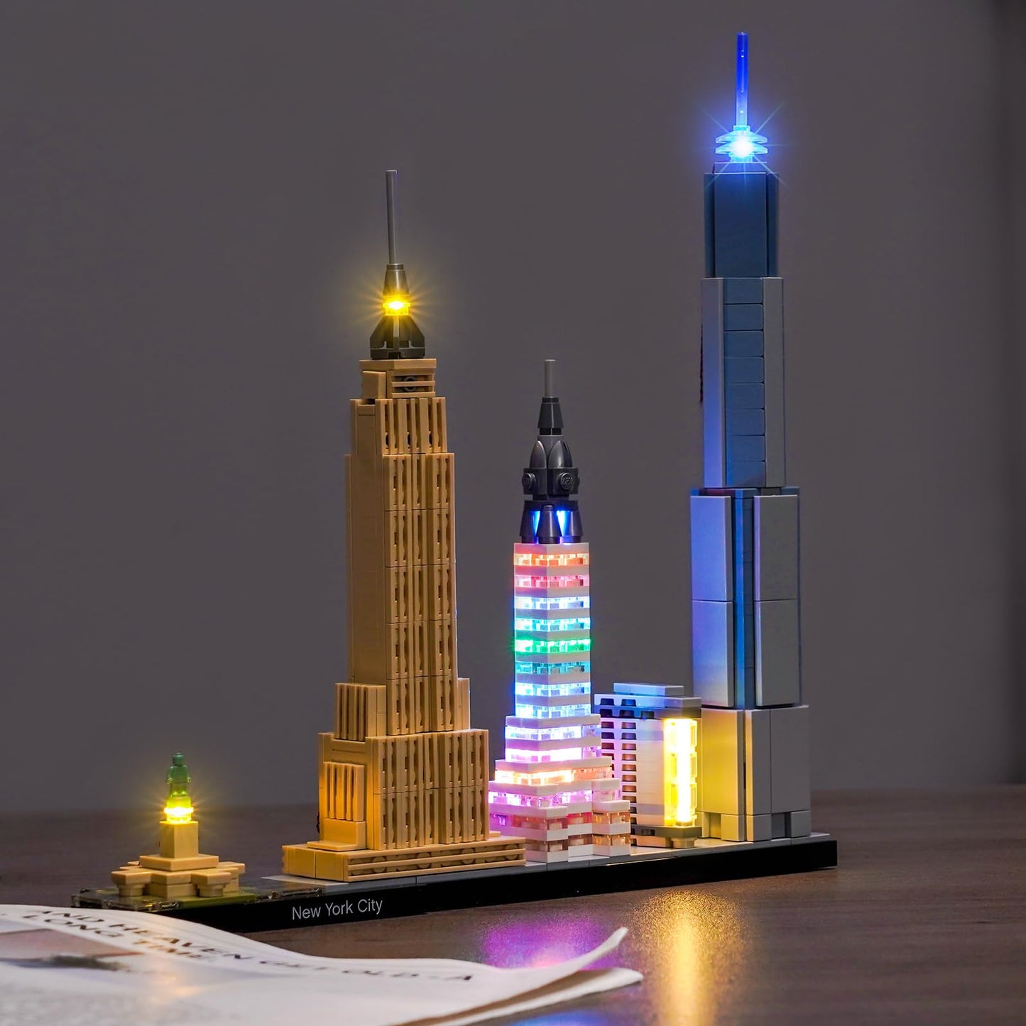 Brickshining LED Lighting Kit for LEGO Architecture NYC Skyline 21028 | Lights Only
