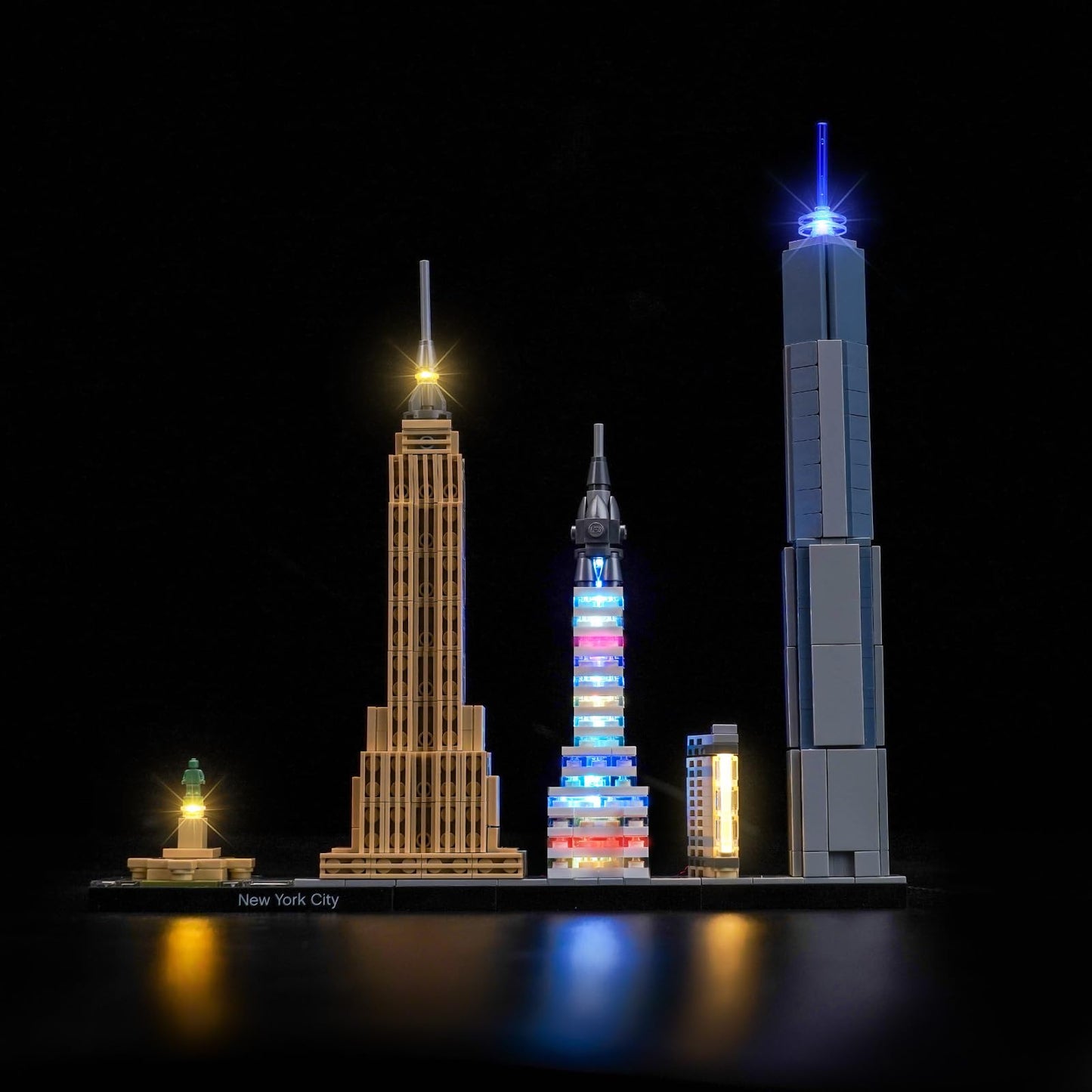 Brickshining LED Lighting Kit for LEGO Architecture NYC Skyline 21028 | Lights Only