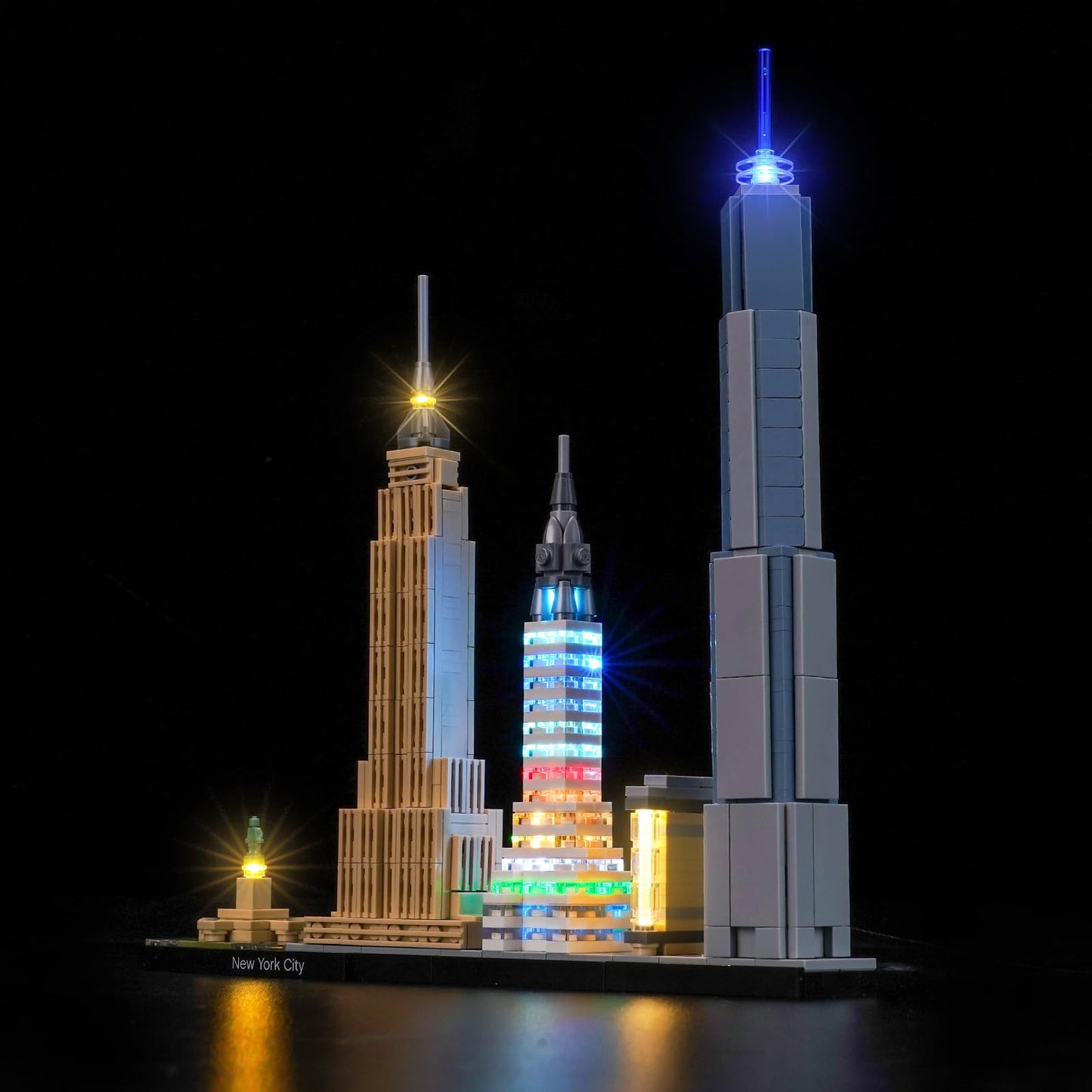 Brickshining LED Lighting Kit for LEGO Architecture NYC Skyline 21028 | Lights Only