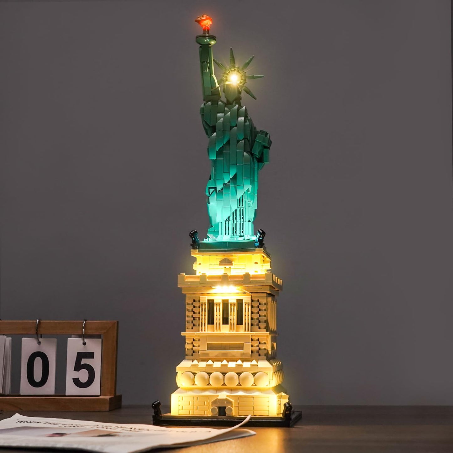 Brickshining LED Lighting Kit for LEGO Architecture Statue of Liberty 21042 – Lights Not Included