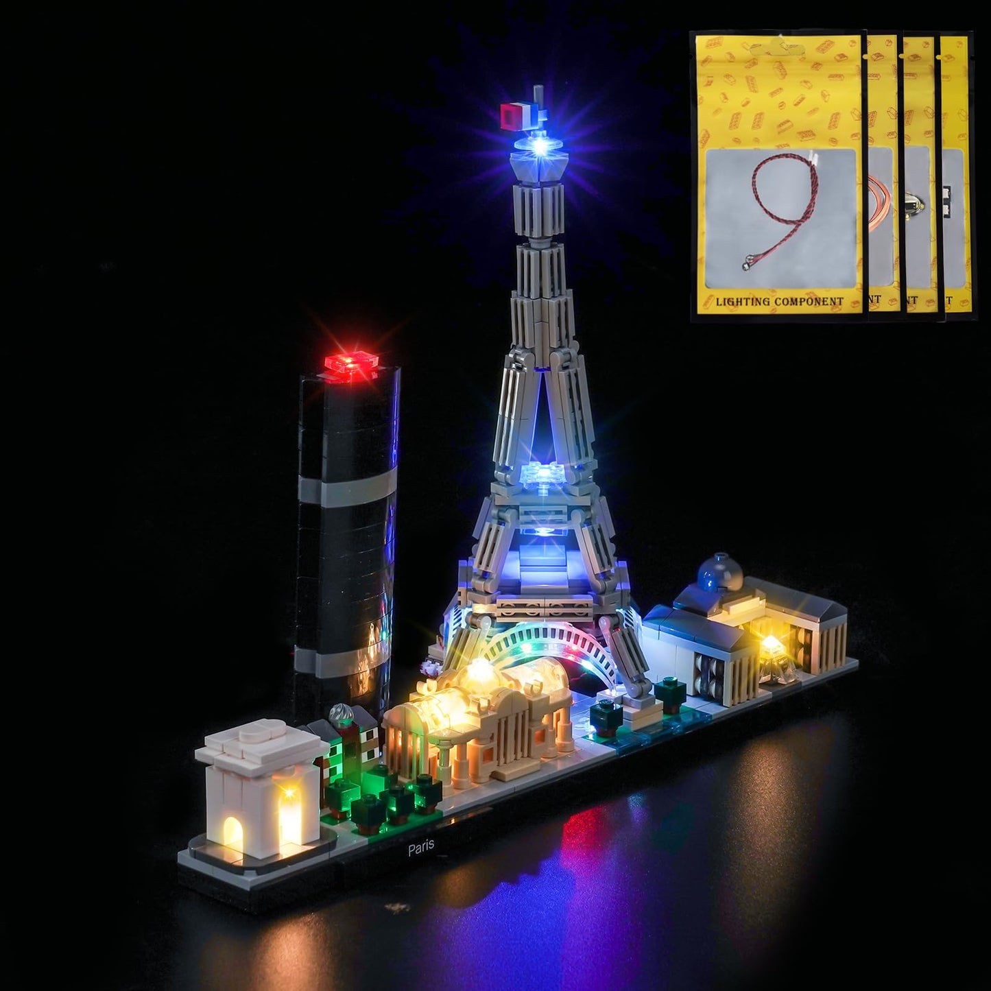 Brickshining LED Lighting Kit for Lego 21044 Paris Skyline – Lights Not Included