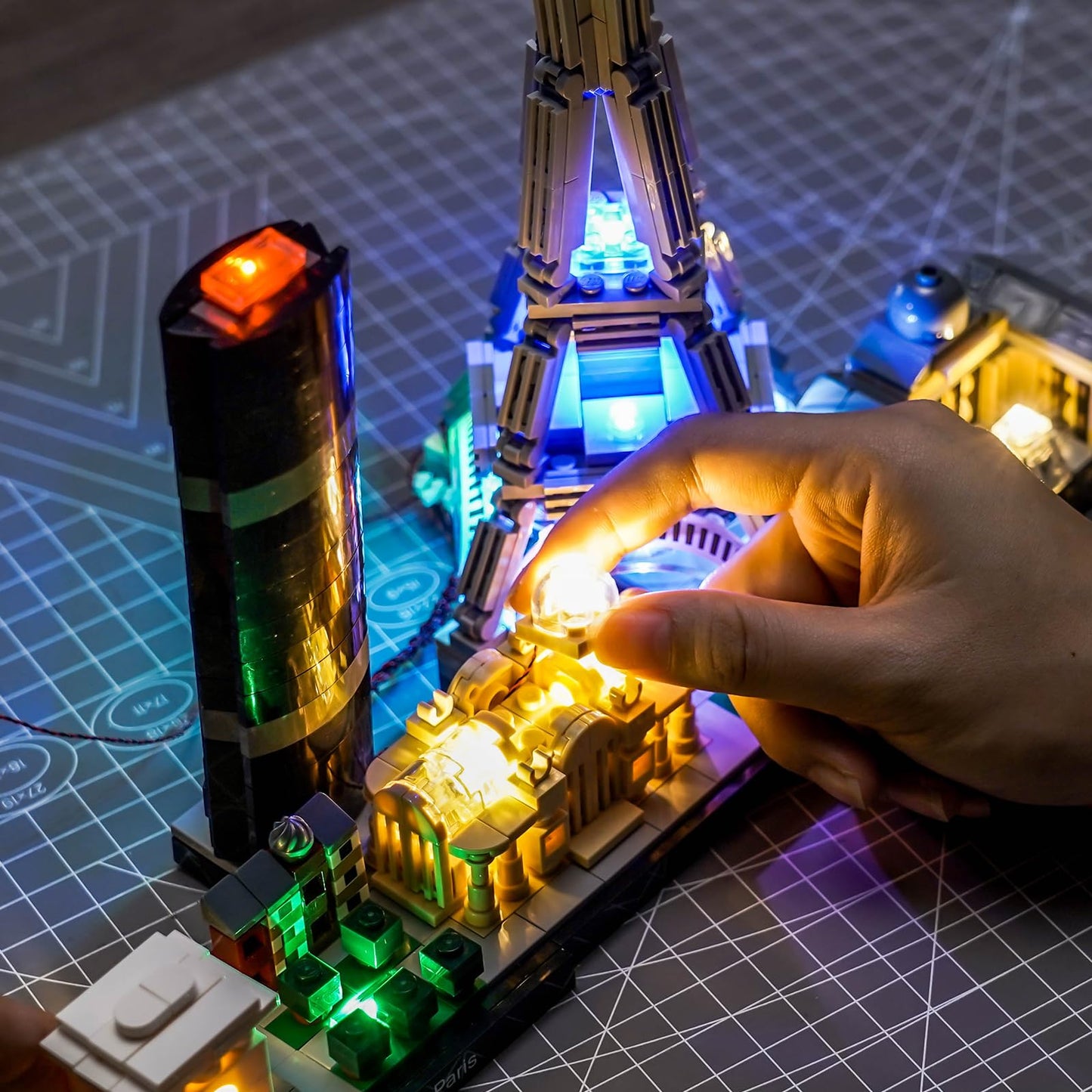 Brickshining LED Lighting Kit for Lego 21044 Paris Skyline – Lights Not Included