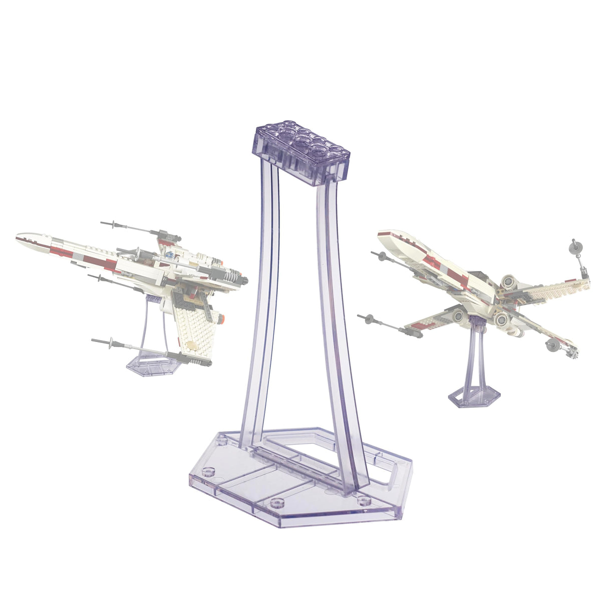 BrickVisions Display Stand for LEGO Sets – Transparent Plastic, Angled 15° Tilt