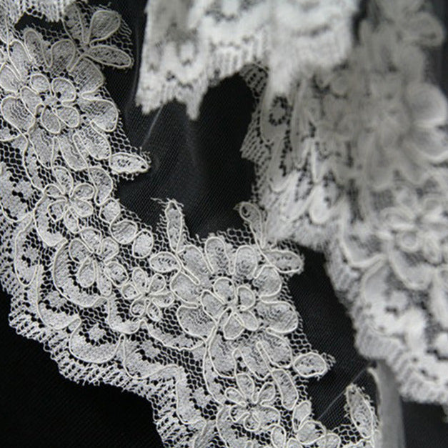 Two-Layer Elbow Length Bridal Veil