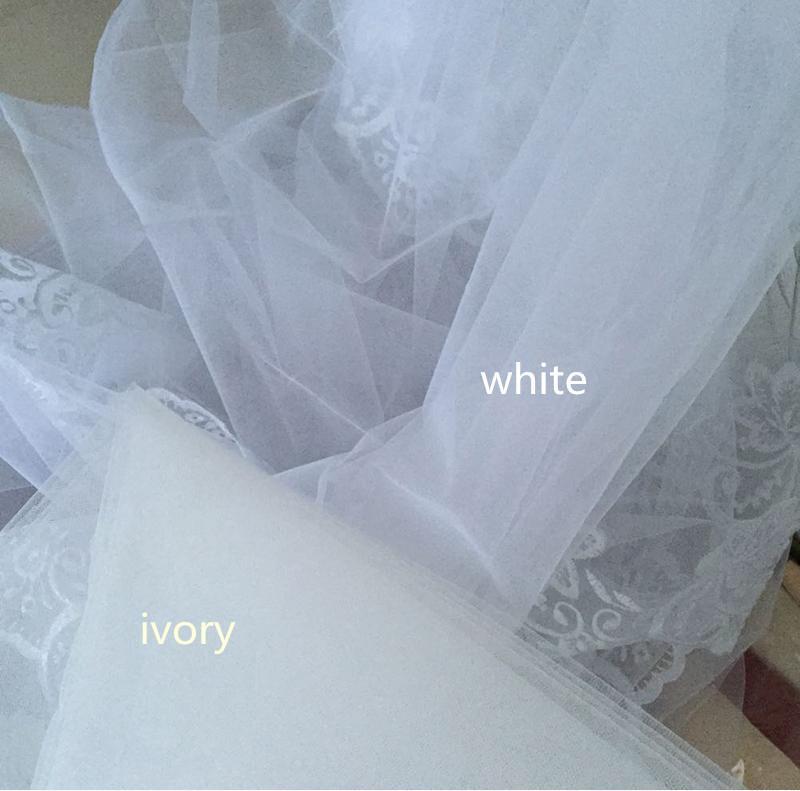 Two-Layer Elbow Length Bridal Veil