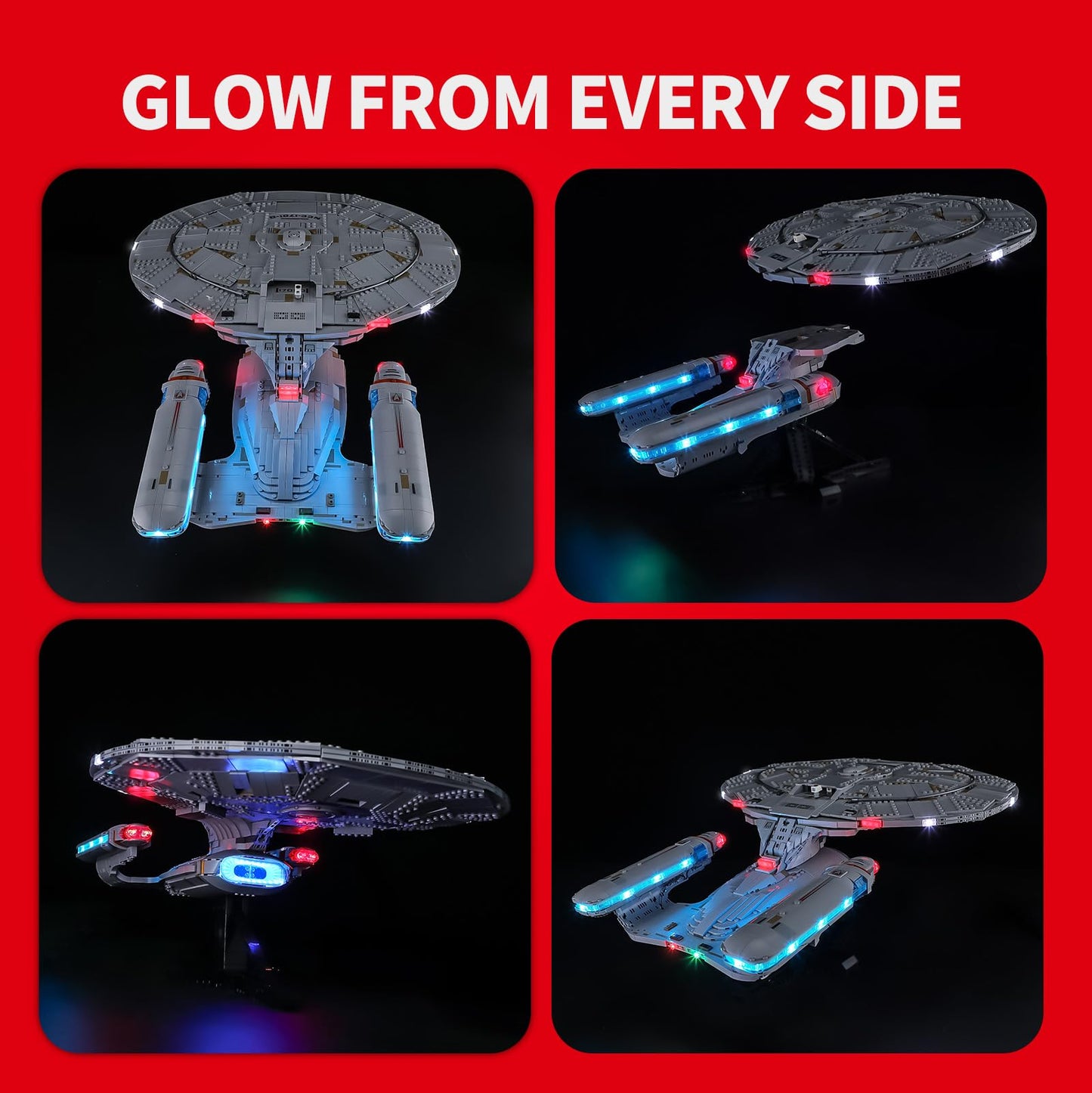 BRIKSMAX 2.0 Light Kit for LEGO Icons U.S.S. Enterprise NCC-1701-D10356 – LED Display Accessories