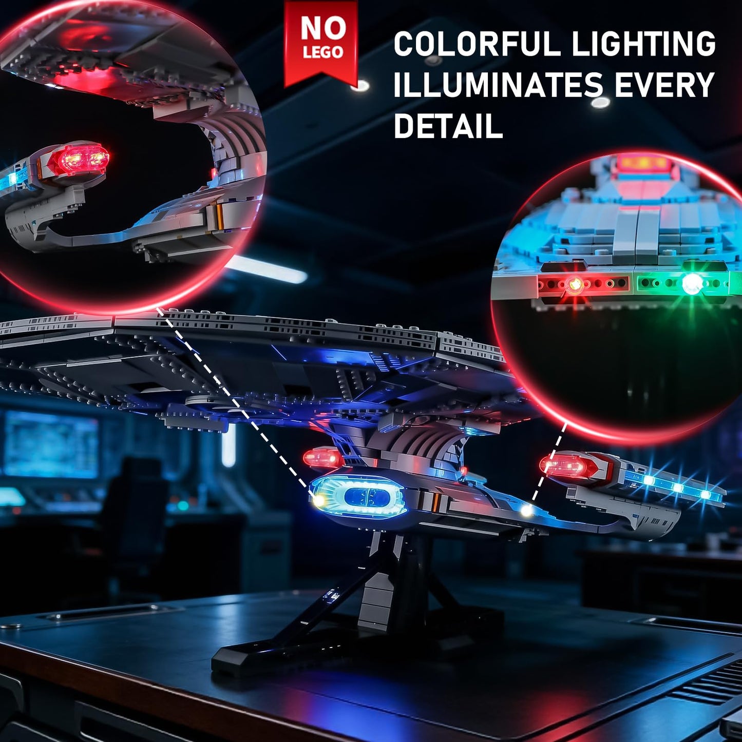 BRIKSMAX 2.0 Light Kit for LEGO Icons U.S.S. Enterprise NCC-1701-D10356 – LED Display Accessories
