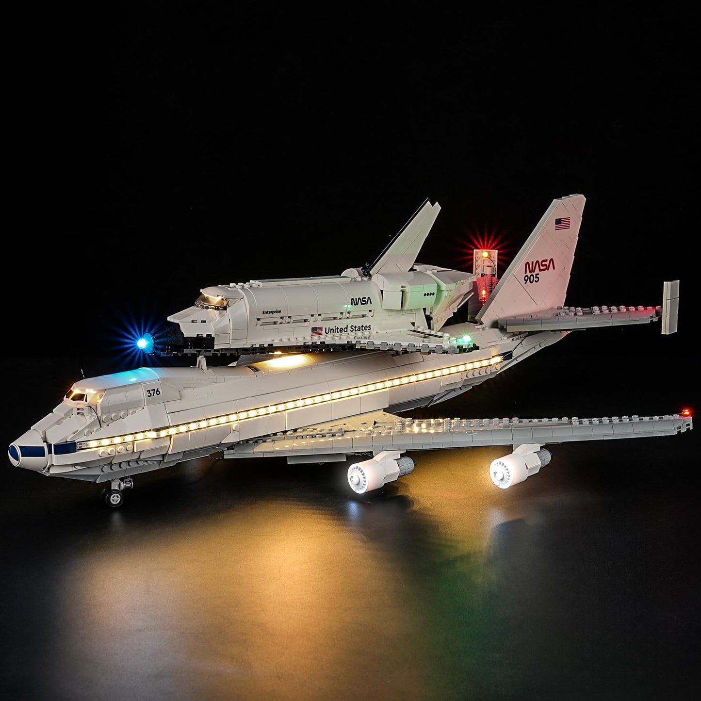 BRIKSMAX 2.0 Light Kit for Lego 10360 Shuttle Carrier Aircraft – LED Lighting for Lego Icons 10360