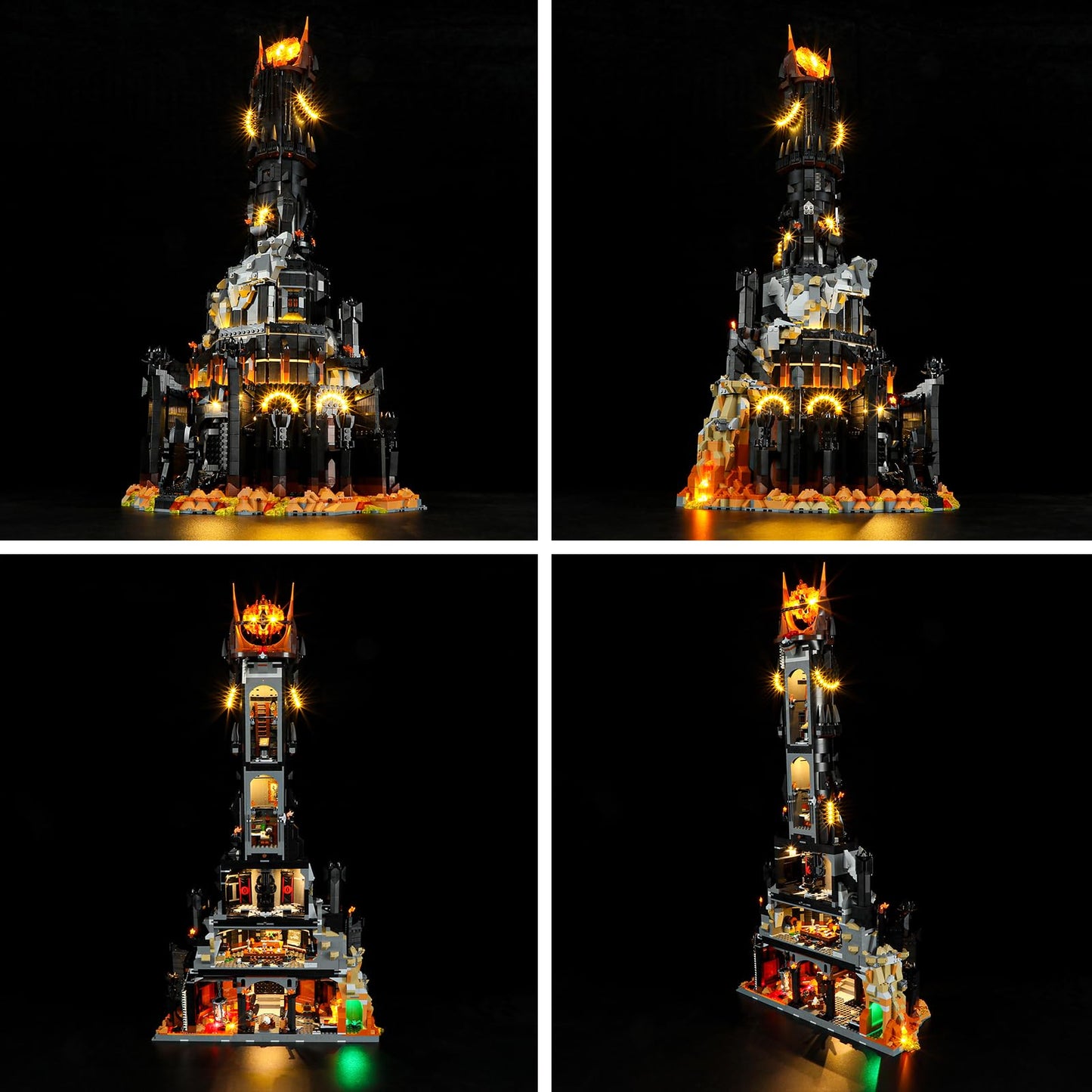 BRIKSMAX Light Kit for Lego-10333 Barad-dûr – LED Enhancement for LEGO Icons LOTR Building Set