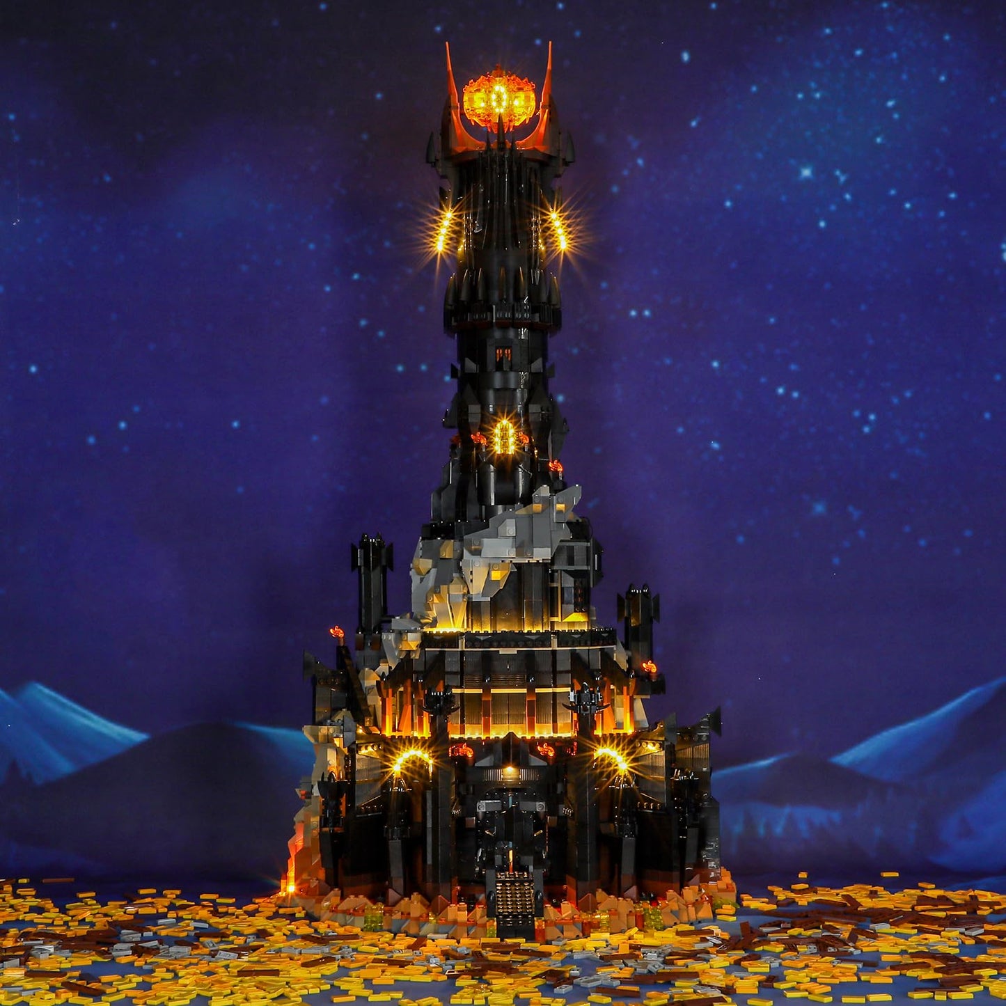 BRIKSMAX Light Kit for Lego-10333 Barad-dûr – LED Enhancement for LEGO Icons LOTR Building Set