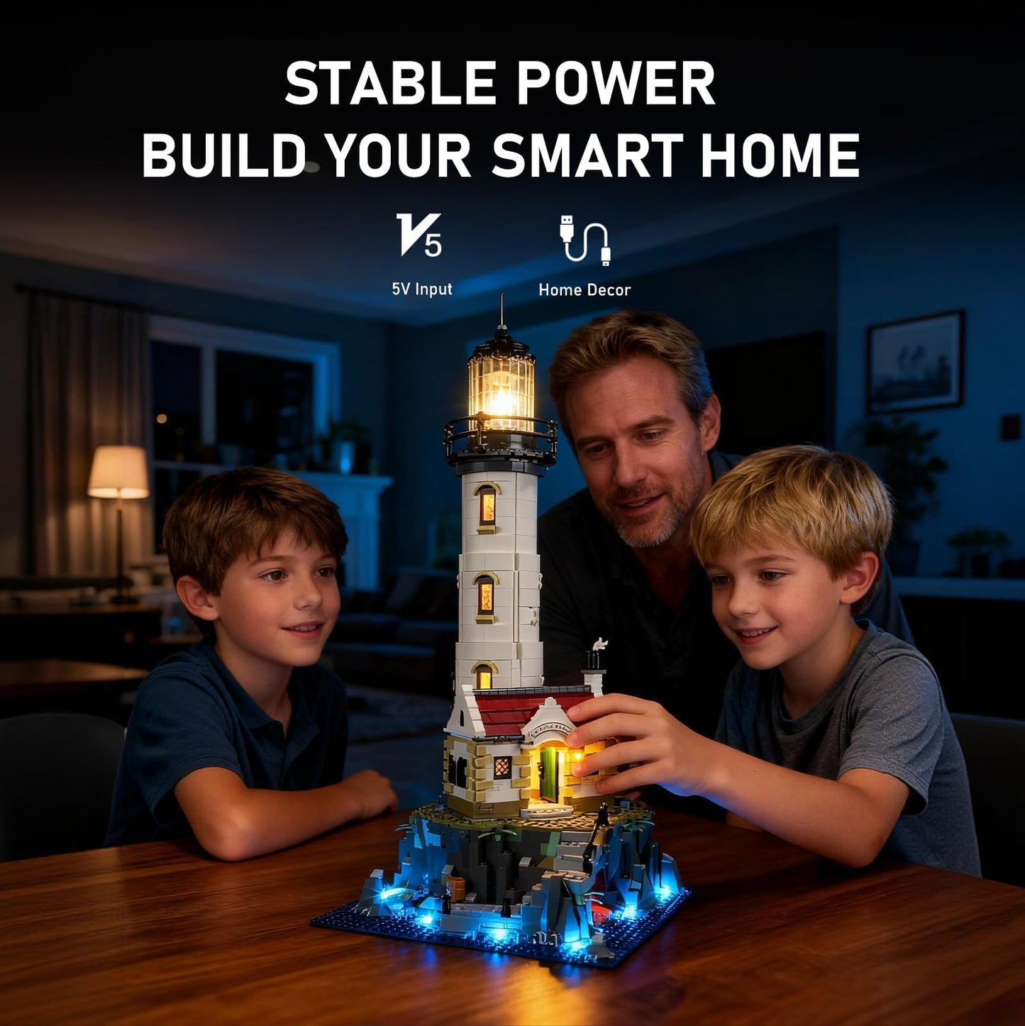 BRIKSMAX LED Lighting Kit for LEGO 21335 Motorized Lighthouse – Enhance Your LEGO Ideas Model