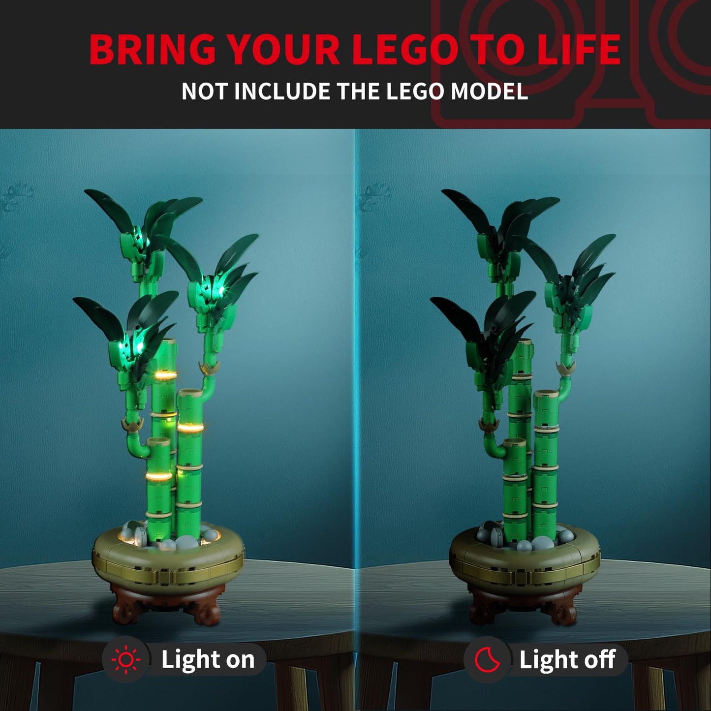 BRIKSMAX Light Kit for Lego 10344 Lucky Bamboo – LED Lighting for The Botanical Collection