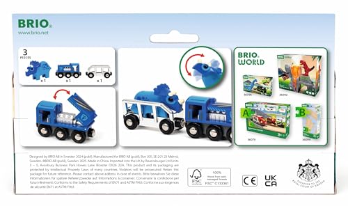 BRIO World 36111 Special Edition Train (2025) – Limited-Edition Dinosaur Train for Kids 3+