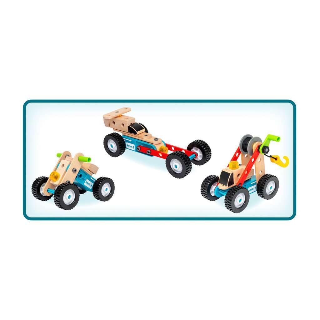 BRIO Builder Pull Back Motor Set – STEM Construction Toys for Kids 3+