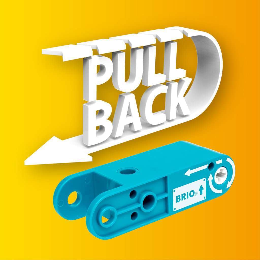 BRIO Builder Pull Back Motor Set – STEM Construction Toys for Kids 3+