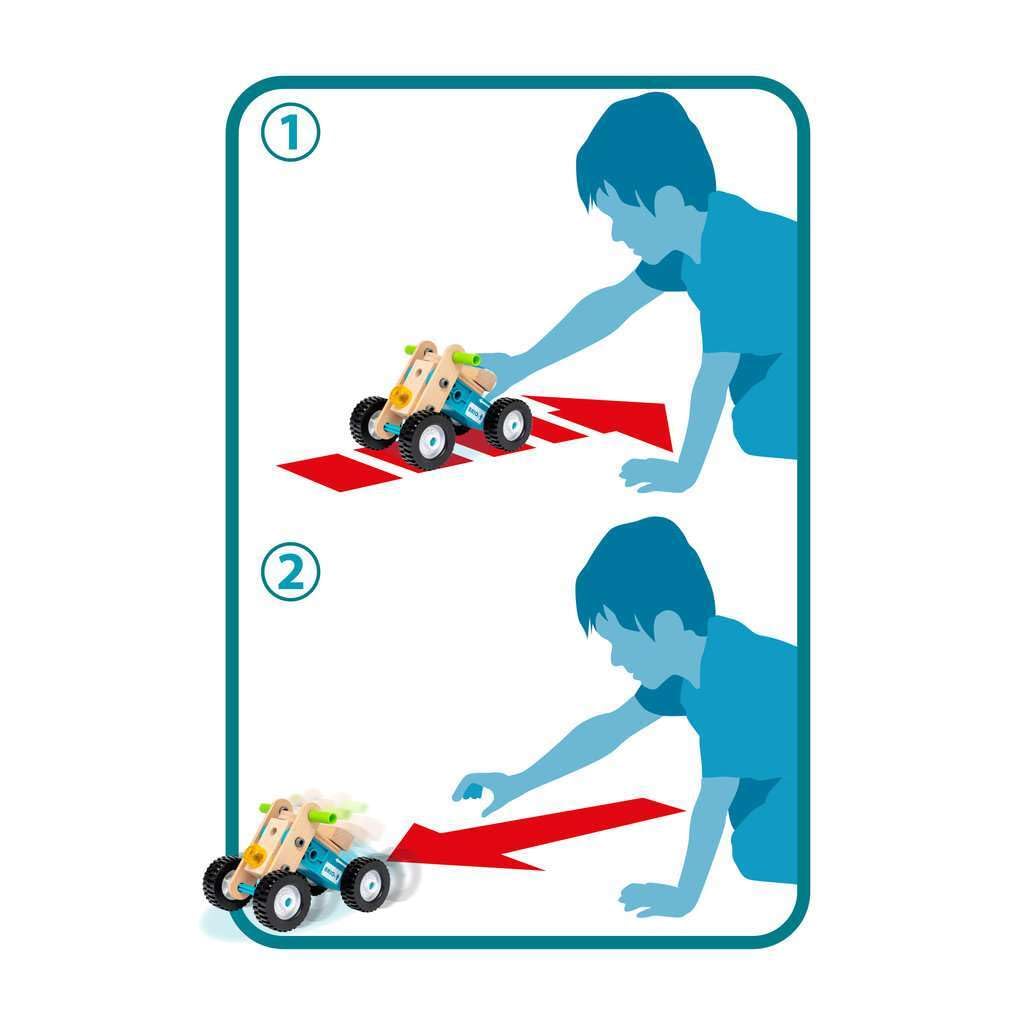 BRIO Builder Pull Back Motor Set – STEM Construction Toys for Kids 3+