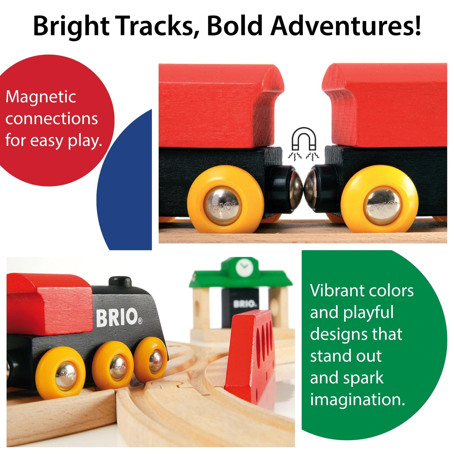 BRIO Classic Figure 8 Set – 22-Piece FSC-Certified Wooden Train + Accessories