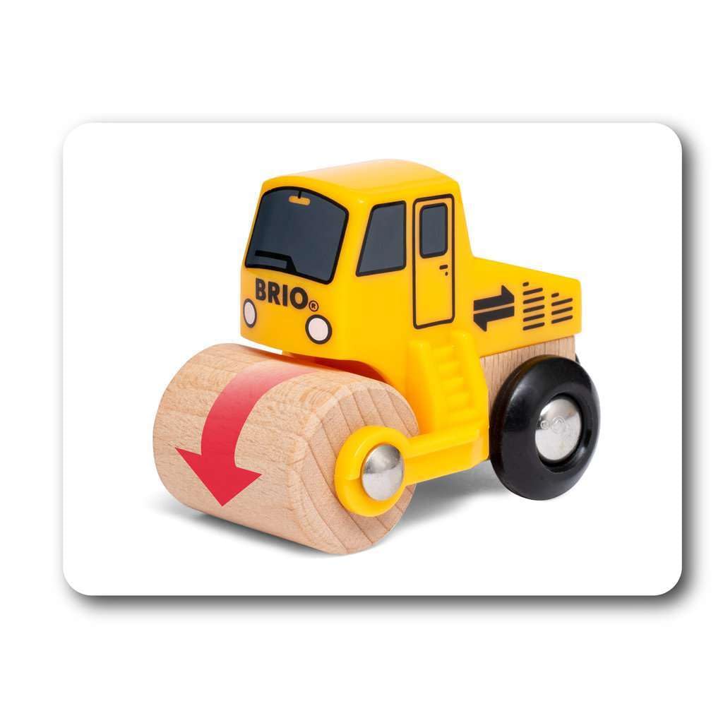 BRIO Construction Vehicles – Premium Wooden Train Set with Magnetic Couplings