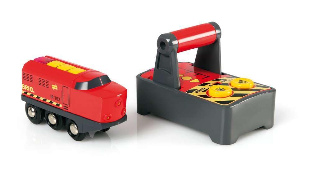 BRIO World 33213 Remote Control Train Set - Wooden Toy for Kids | Ages 3+