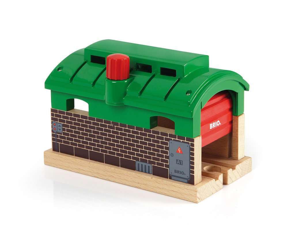 Brio World 33574 Train Garage – Wooden Train Accessory for Kids 3+