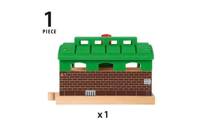 Brio World 33574 Train Garage – Wooden Train Accessory for Kids 3+