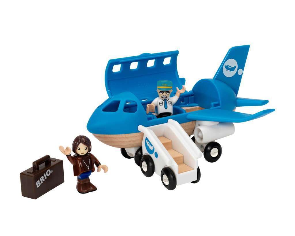 BRIO World 33306 Airplane | Stimulating Wooden Toy Plane Set for Creative Play