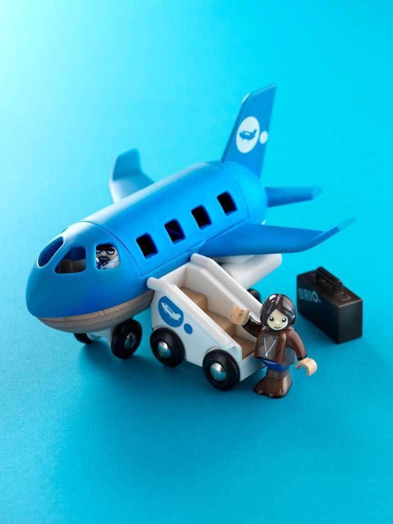 BRIO World 33306 Airplane | Stimulating Wooden Toy Plane Set for Creative Play