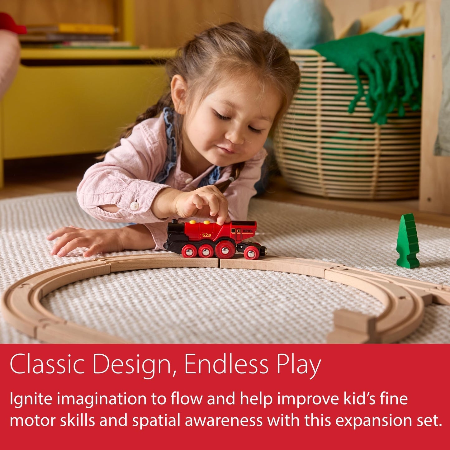 BRIO World Expansion Pack Intermediate — 16-Piece FSC Wooden Train Tracks with Switches