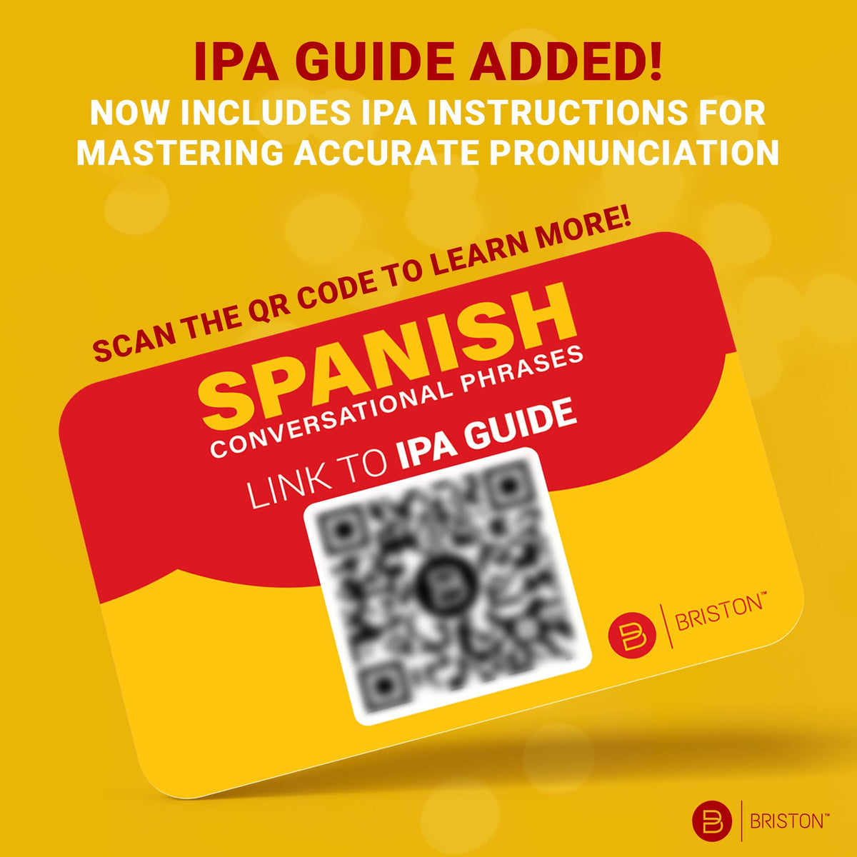 Briston Spanish Phrases Flash Cards – 75 Everyday Sayings with IPA & Audio
