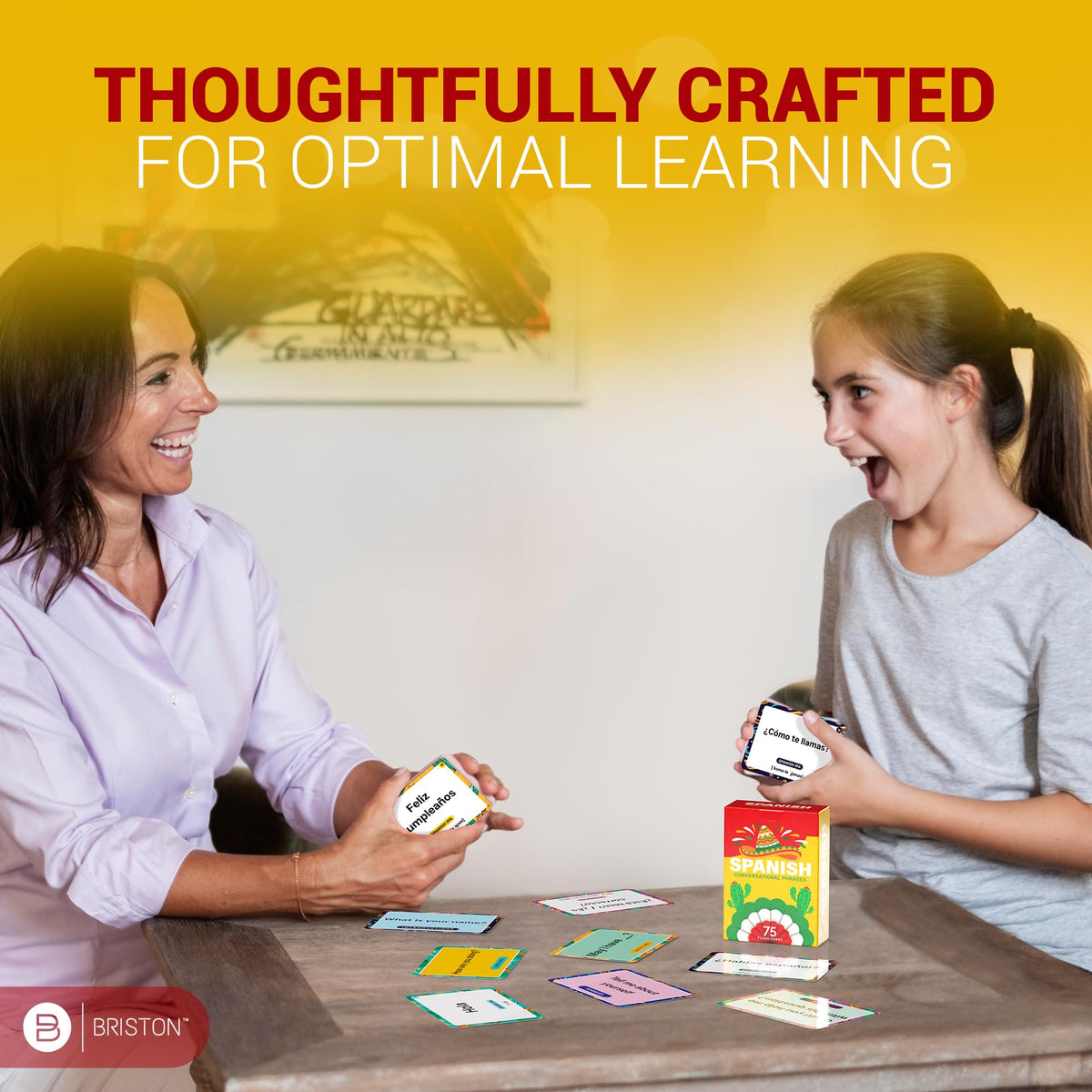 Briston Spanish Phrases Flash Cards – 75 Everyday Sayings with IPA & Audio