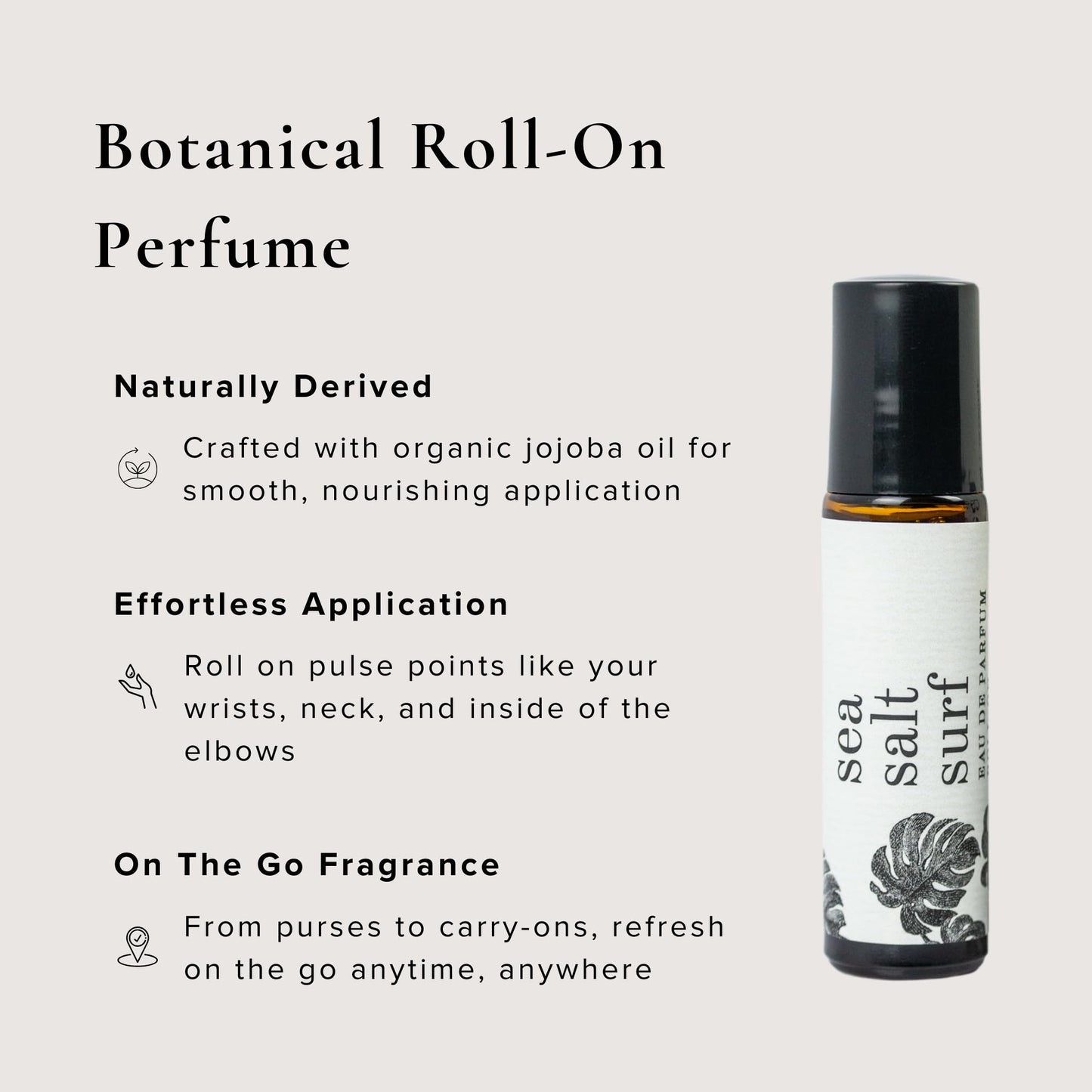 BROKEN TOP Roll-On Perfume | Natural Jojoba & Essential Oils | Sea Salt Surf
