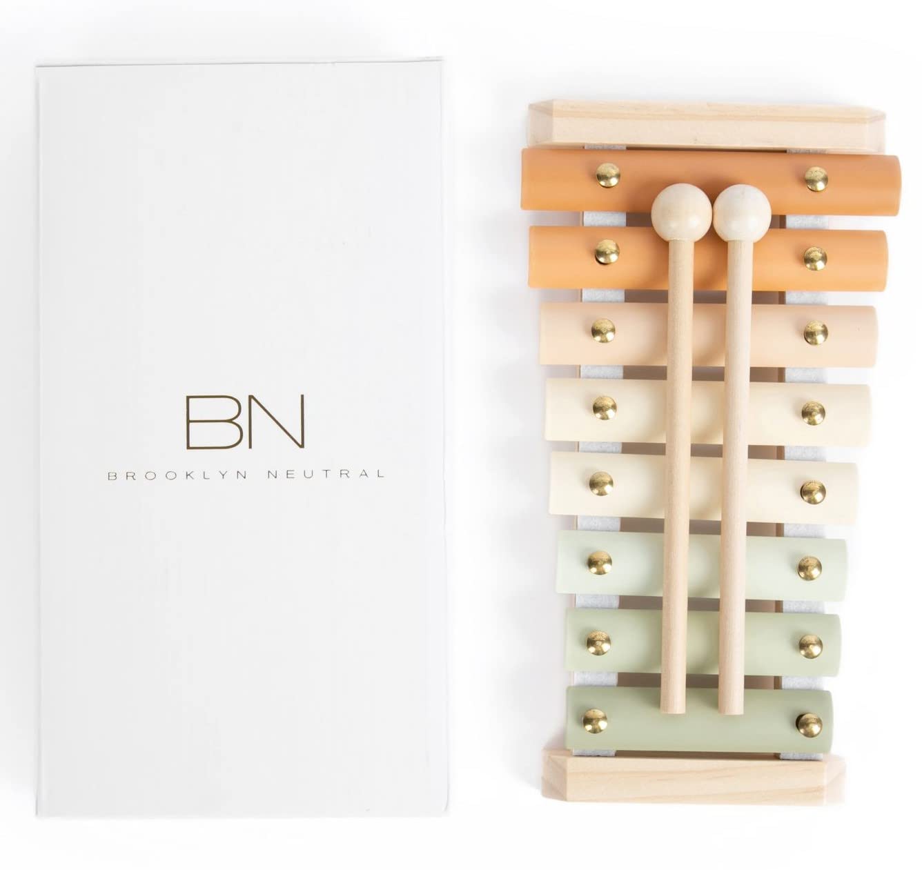 Brooklyn Neutral Xylophone – Montessori Musical Toy for Toddlers & Kids | Neutral Boho