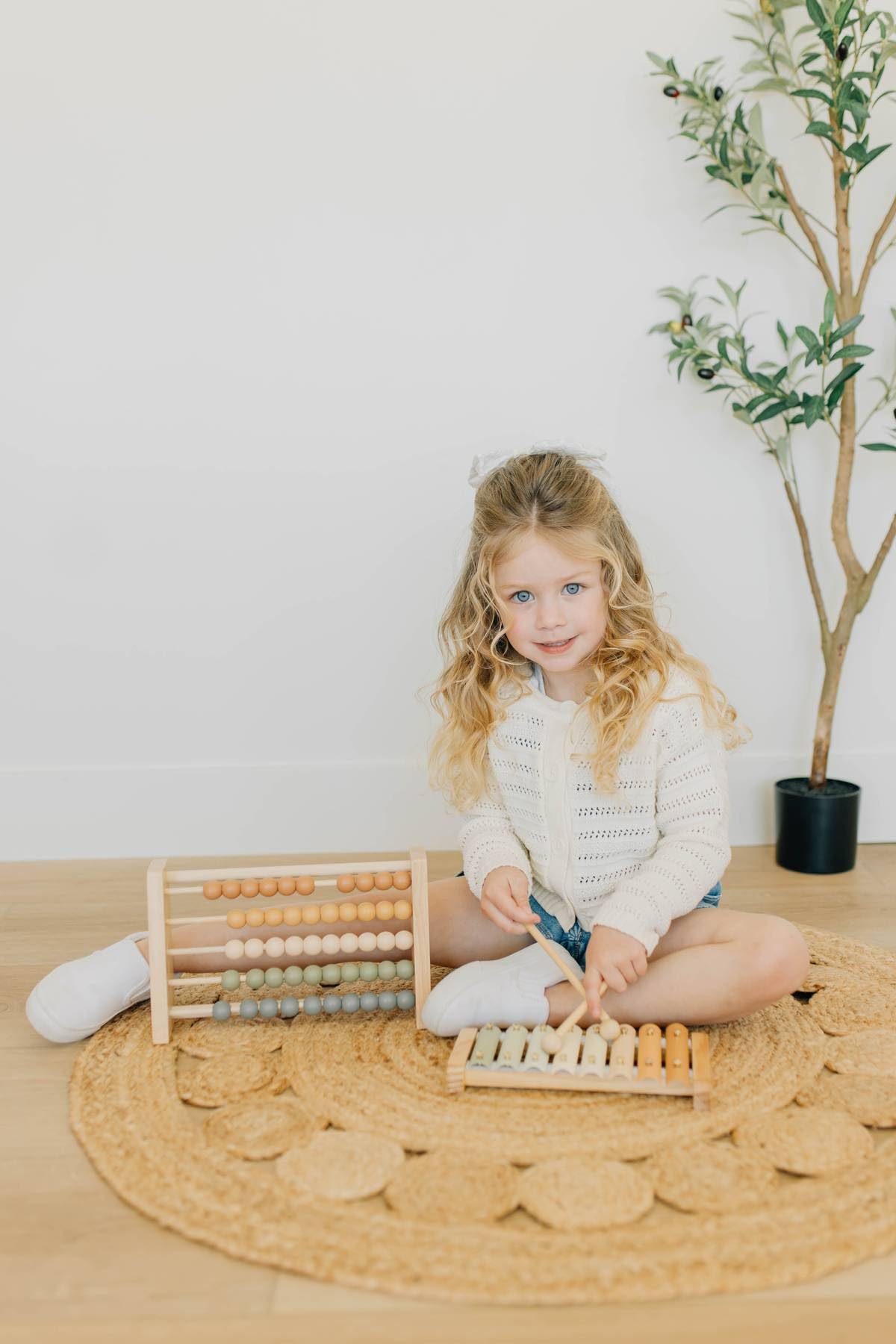 Brooklyn Neutral Xylophone – Montessori Musical Toy for Toddlers & Kids | Neutral Boho