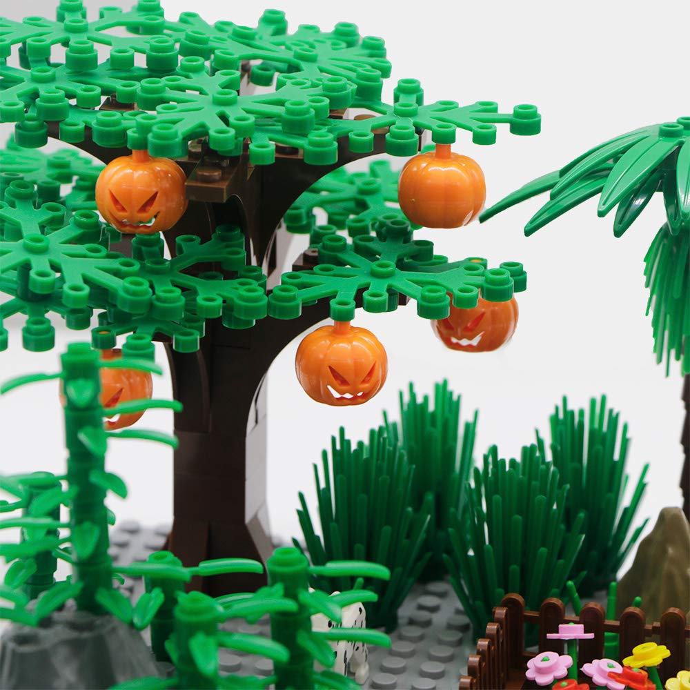 BroTex Plants Jungle Building Blocks Set | Botanical Accessories for Creative Brick Creations