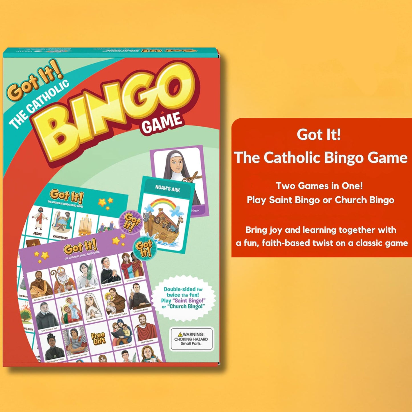 Brother Francis Got It! Catholic Bingo Game – 2-in-1 Saint & Church Cards for Groups