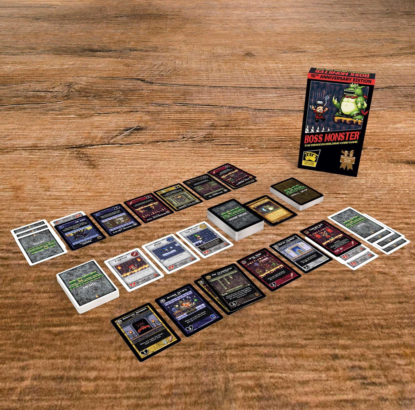 Boss Monster 10th Anniversary Edition by Brotherwise Games | 2-4 Players, 30 Minutes, Ages 13+