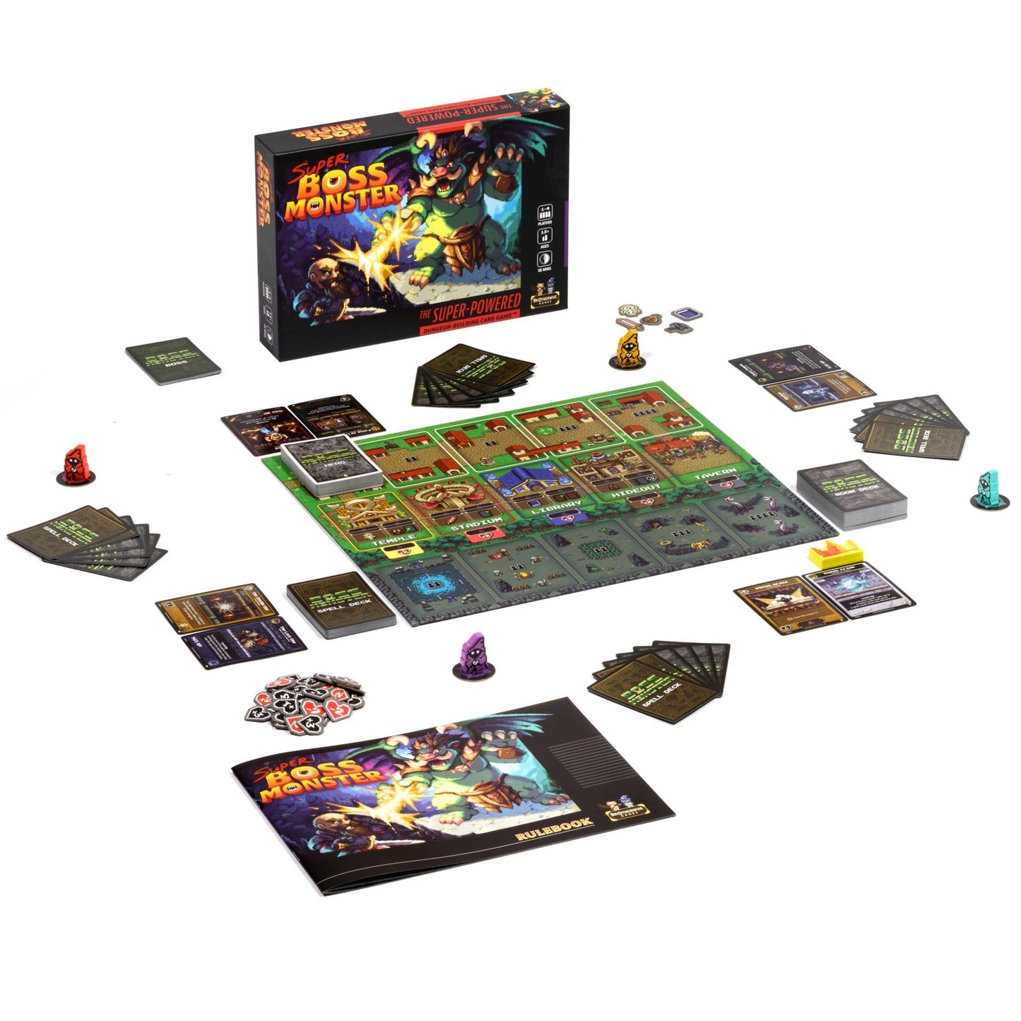 Super Boss Monster by Brotherwise Games | Dungeon-Building Strategy for 1–4 Players