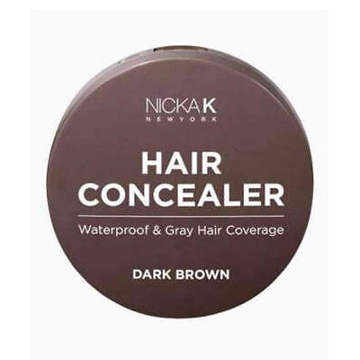 Nicka K New York Hair Concealer Brown: Instant Root & Thinning Hair Coverage for All Hair Types 4.3 g / 0.15 oz