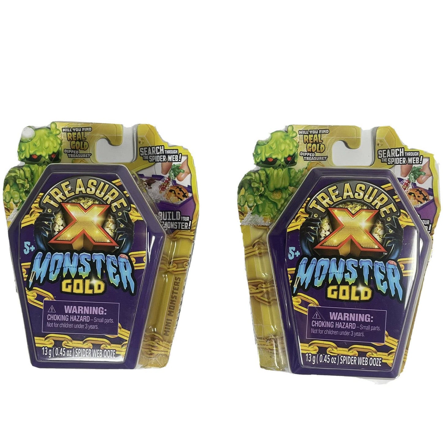 Browns' Nurseries – Lot of 2 Treasure X Monster Gold Mini Mystery Coffin 8 Levels