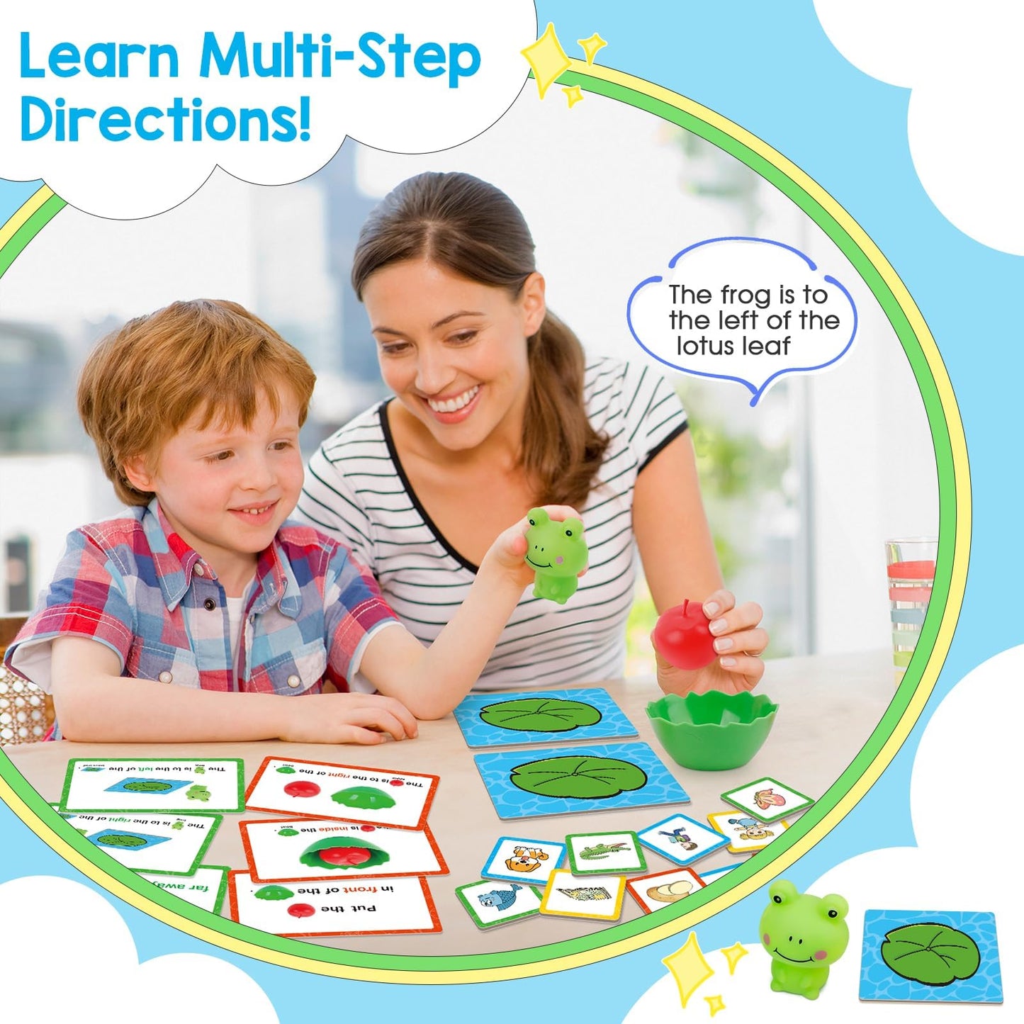 Broytain Positional Word Learning Set – Toddler Educational Games for Spatial Language